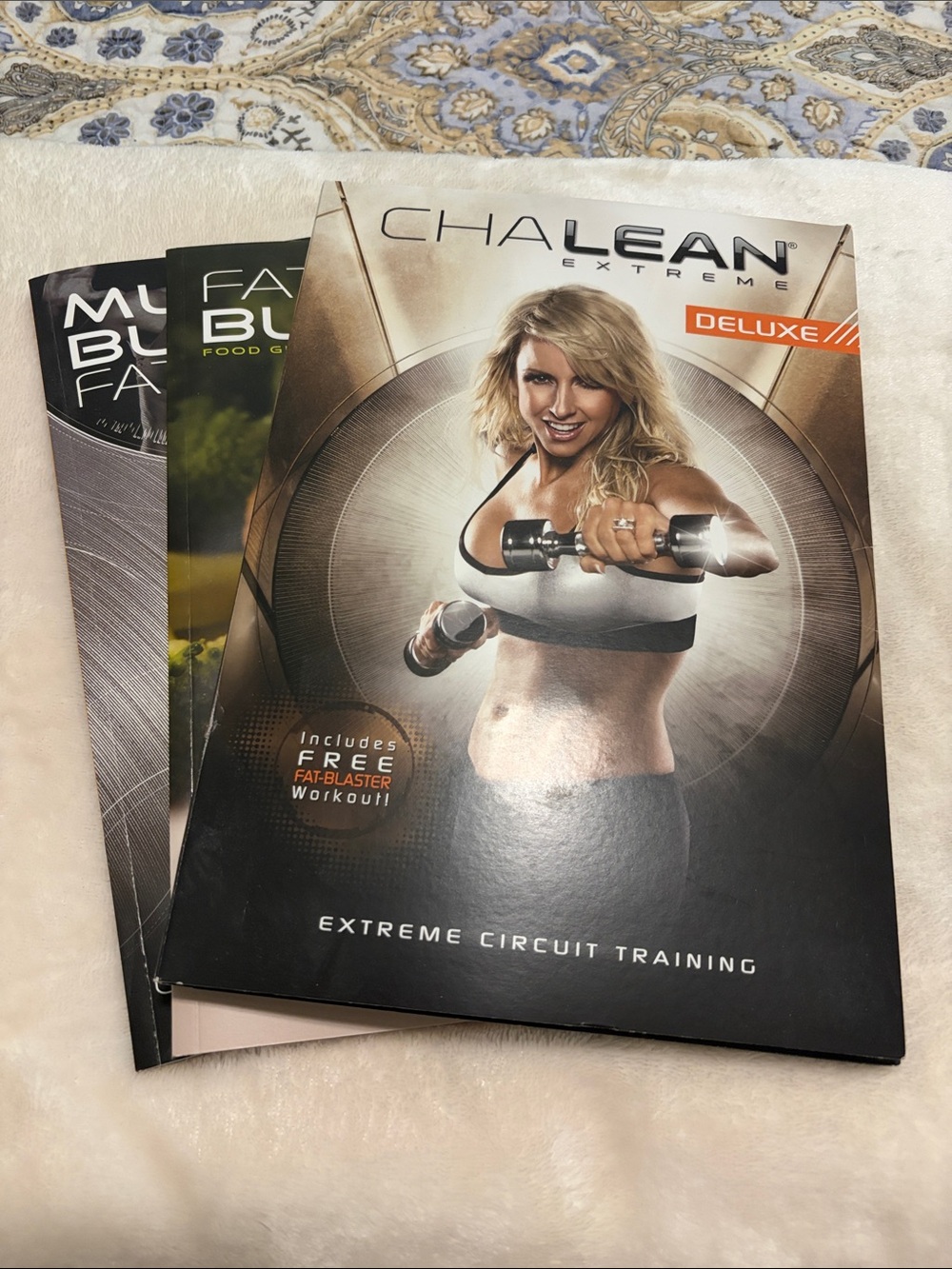 Chalean Extreme Deluxe Workout DVDs w/ guide book & food guide